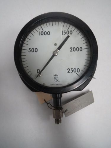 Ashcroft duragauge pressure 2500kpa 6in 1/2in gauge weld steel tube npt b205473 for sale