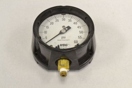 Usg pressure 0-60psi 5 in 1/4 in npt gauge b293385 for sale