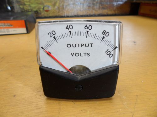 Vintage Triplet 0-100 Output Volt Panel Meter
