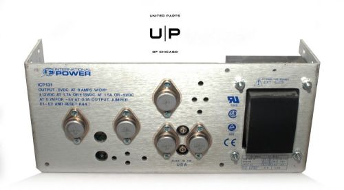 ICP131 Power Supply, 5VDC, 8AMP, by International Power, used, 30 day moneyback