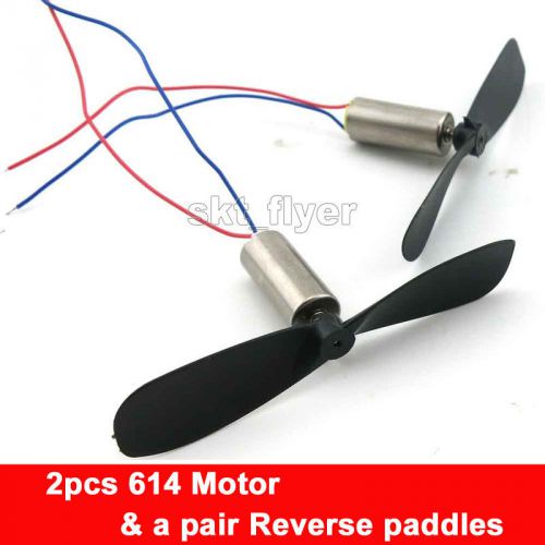 2pcs motor &amp; reverse paddle aircraft propeller blade robotic helicopter toy for sale