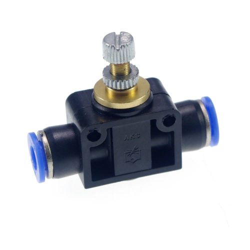 (5)pcs 12mm push in speed controller pneumatic air valves for sale