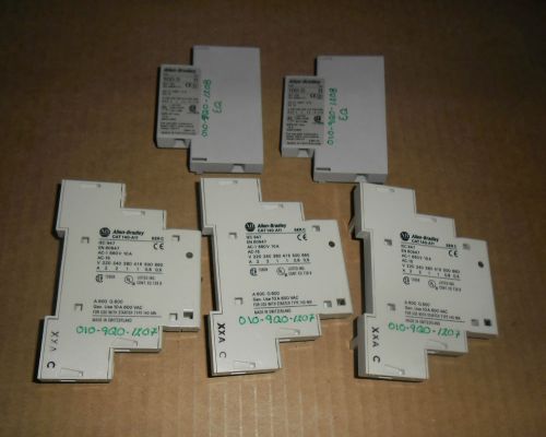 Lot of 5 ALLEN BRADLEY Auxiliary Contact 140-A11 &amp; 100-S