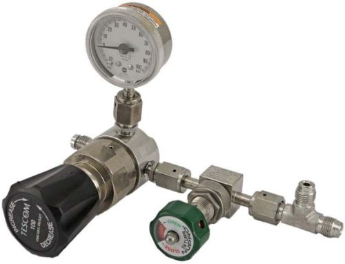 Tescom 64-2662krm15-122 high purity ss pressure reducing regulator +nupro valve for sale