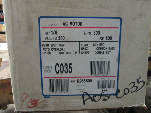 Ao smith. 1/6hp. 800rpm. 230v. 1spd. cwle. double shaft nesbitt replacement for sale