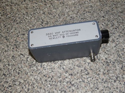 ^^ HP 355C VHF ATTENUATOR 0.5 W 50 OHM DC-1000 MHz