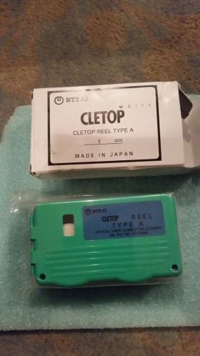 NEW - NTT AT CLETOP Reel Type - A, Optical Fiber Connector Cleaner  New Sealed