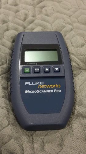 Fluke Networks MicroScanner Pro Cable Tester