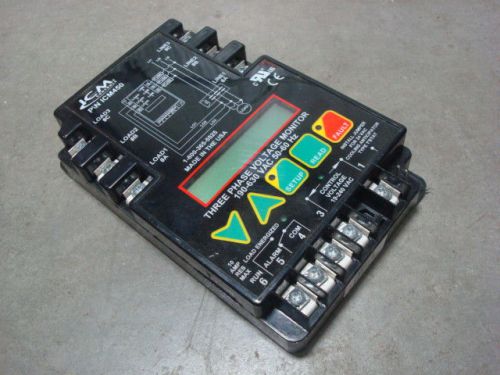 Used icm controls icm450 three phase voltage monitor 190-630 vac for sale