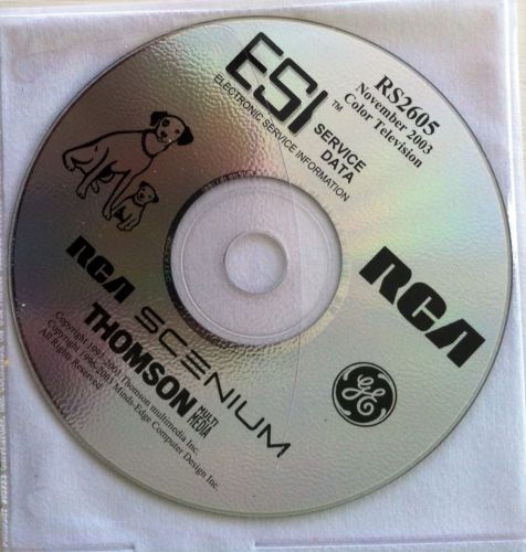 RS2605 ESI Electronic Service Data CD