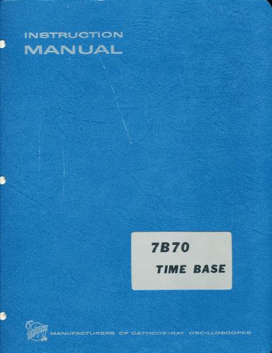Tektronix manual 7b70 time base manual for sale
