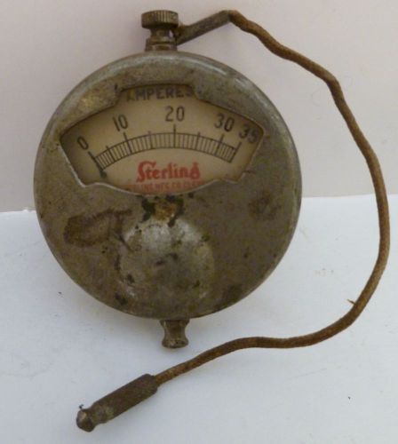Sterling Amp Meter 0-35 Pocket Meter, c-1916, Old, Antique, Vintage