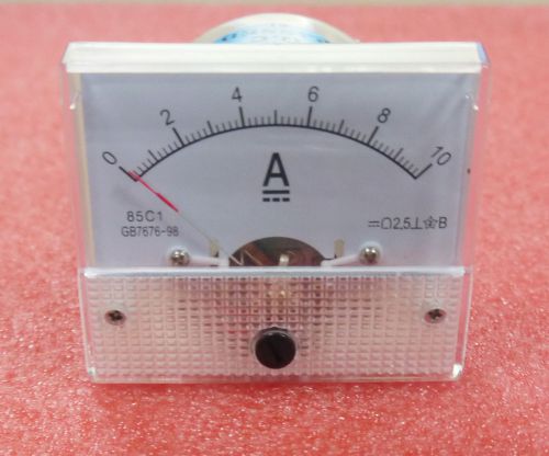 1pcs 10A Analog Panel AMP Current Meter Ammeter 85C1 0-10A  Hot Sale