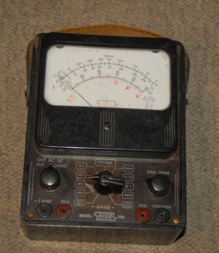 Good working vintage eico 556 analog volt ohm meter vom w/battery for sale