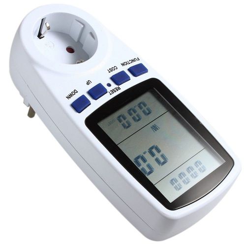New electric meter monitor energy saving watt voltage amps power  eu euro plug for sale