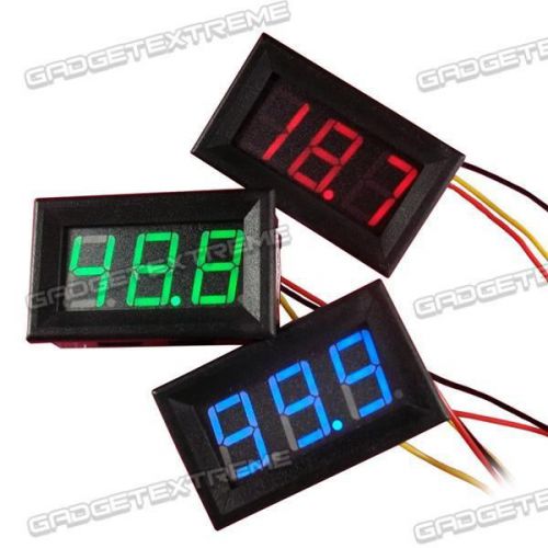 High Precision LED Digital Voltage Monitor Meter 4.5-30V Digital Voltmeter