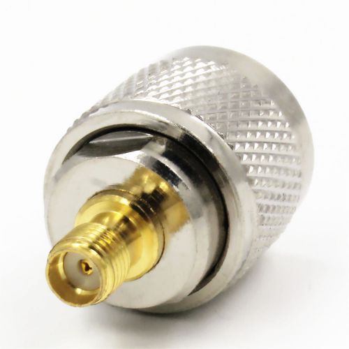10 x uhf male pl-259 plug to sma female jack rf adapter connector for sale