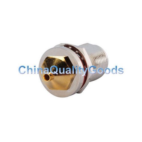 3x n solder female bulkhead with o-ring connector for.086&#034; cable for sale