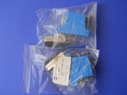 LOT OF TWO SPC TECHNOLOGY TYPE  1599 DB25/RJ45 MALE ADAPT
