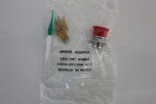 NEW AMPHENOL MIL SPEC CIRCULAR CONNECTOR W/CONTACTS  D38999/20FC35SN (S8-3-29A)