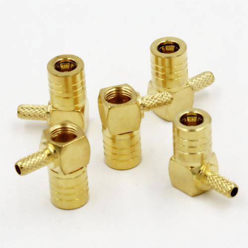 2 x new smb female jack right angle crimp rg174 rg316 connectors for sale