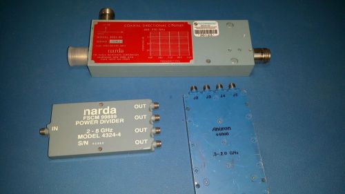 Power Divider/ Coupler  Lot of 3 Narda (2) &amp; Anaren (1)