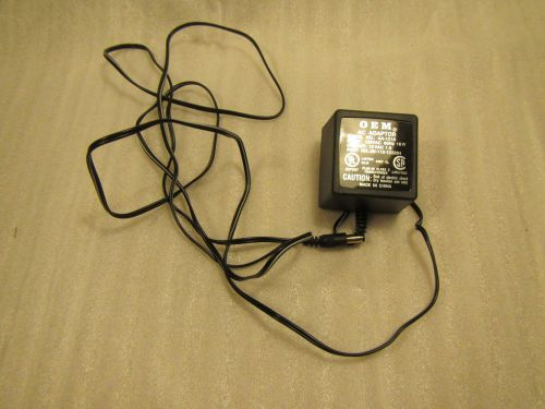Oem aa-121a 120vac 60hz 18w out 12vac 1amp power supply for sale