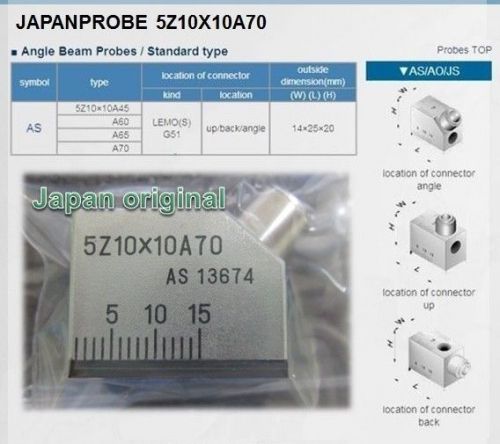 5mhz 70? angle beam probe transducer for ultrasonic flaw detector by japanprobe for sale