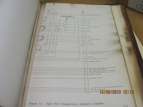 COLLINS MANUAL 17L-4: VHF Aircraft Transmitter - Instruction w/schematics #18946