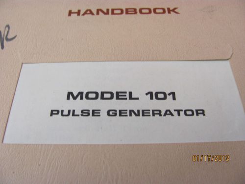 DATAPULSE 101: Operation &amp; Maintenance Handbook - no schematic - Pulse Generator