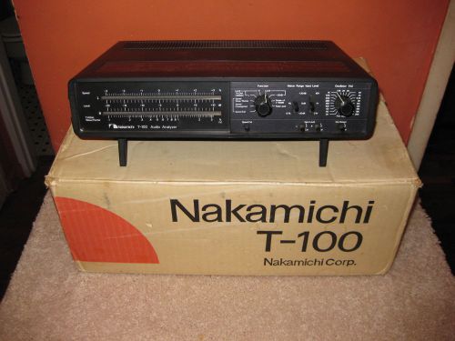NAKAMICHI T-100 AUDIO ANALYZER W/ MANUALS &amp; BOX