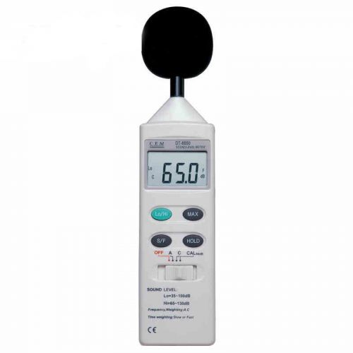 CEM DT-8850 Sound Noise Level Meter Tester 35-130dB Frequency Weighting: A /C