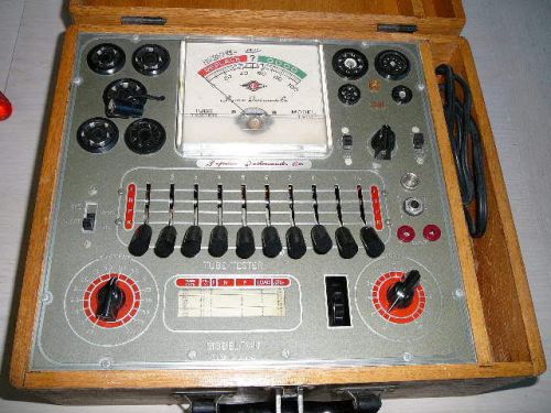 Superior instruments model tv-11 tube tester.ca.1955 case,manual.radio,tv tubes? for sale
