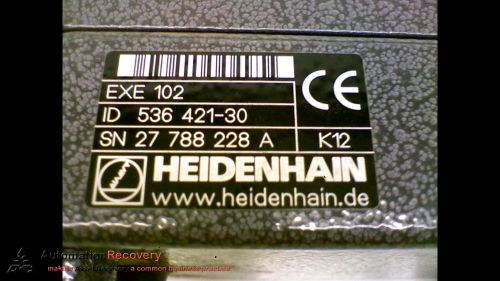 HEIDENHAIN EXE 102 GAUGE PROBE ACCESSORY SENSOR 12 PIN, SEE DESC