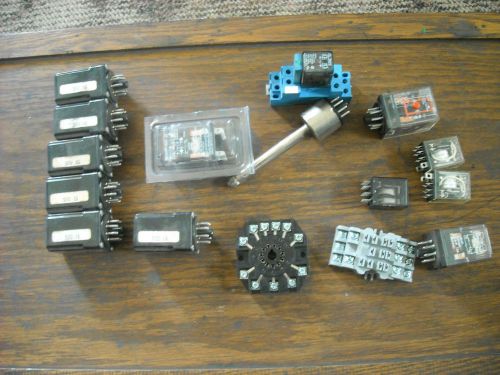 Lot of 14 Various Relays. Omron, Dayton, Veeco, Potter and Brumfield &amp; More.