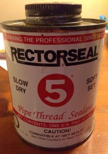 New Rectorseal 5 Pipe Thread Sealant Slow Dry Soft Set 1 Pint
