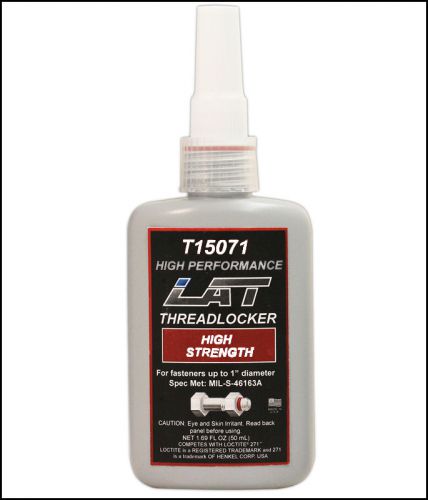 LAT Racing Oils Threadlocker 250ml Bottle   (RED)