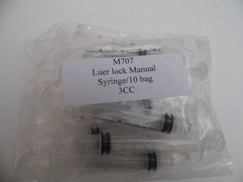 3cc Luer Lock Manual Syringe EFD M707 lot of 42 pieces Industrial Dispensing