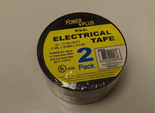 2 Pack POWER +PLUS ELECTRICAL TAPE, US Seller, FREE Shipping