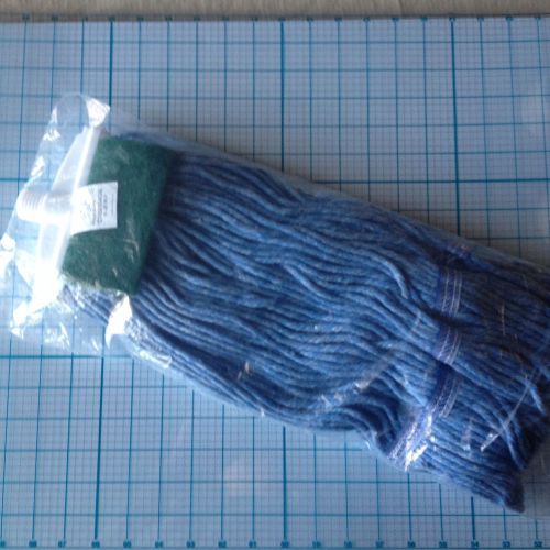 New grease beater mop head - ct02004gb - blue mop - in sealed plastic - screw on for sale