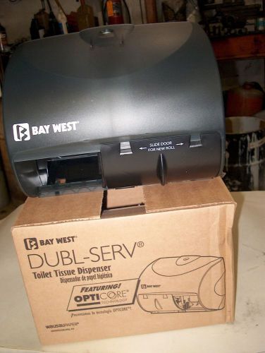 Bay west silhouette dubl-serv two roll toilet tissue dispenser model 80200 for sale