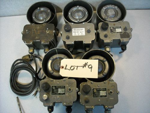 Lot of 5, Atkinson Dynamics, PARTS ONLY,  AD-27 INTERCOM SYSTEM, #9