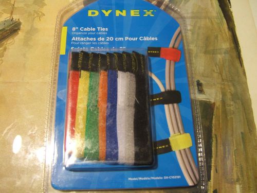 NEW DYNEX 8&#034; COLOR CABLE TIES