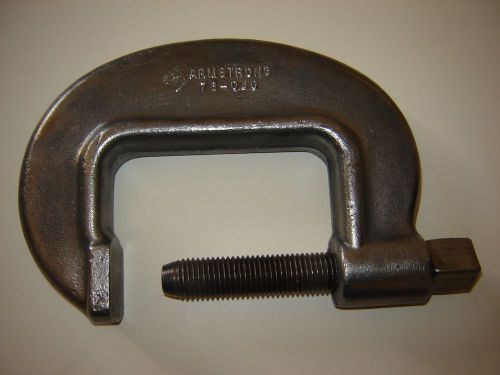 ARMSTRONG 78-040 EXTRA HEAVY DUTY C CLAMP 4 5/8&#034; - 1&#034;  (EXCELLENT CONDITION)