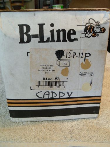 Erico Caddy B-Line 12P-12P Conduit to Conduit 3/4&#034; to 3/4&#034; Fasteners 100pcs. NEW