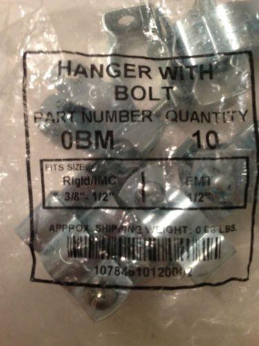 (50) NEW! MINERALLAC CONDUIT HANGER MINERALLAC 1/2 IN Bags OF 10