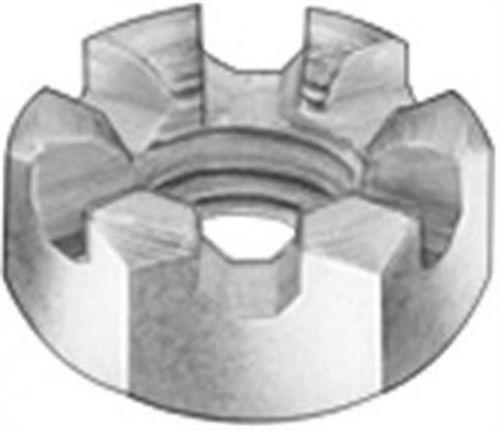 2-12 slotted hex nut unf steel / zinc plated pk 1 for sale
