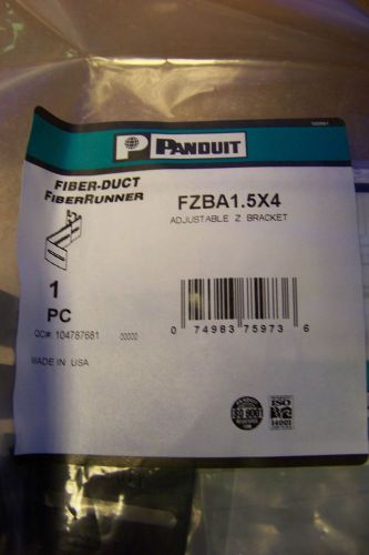 NEW Panduit FZBA1.5X4  Adjustable Fiber Duct Z Bracket