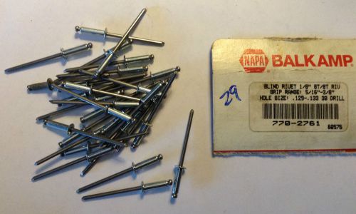 29+8 pop aluminum &amp; steel rivets 1/8&#034; dia x 3/8&#034; max grip 1/4&#034; flange #30 drill for sale