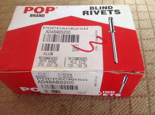 Pop brand blind aluminum rivets -- 250 count red for sale